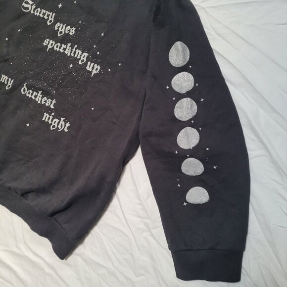 Taylor Swift Sweatshirt Crewneck Starry Eyes Sparking Up Darkest Night FLAW - Picture 4 of 12